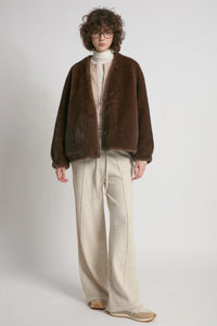 Reve Fur Jacket | Beige, Espresso, Black
