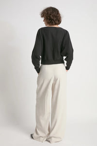 Aura Crop Sweater | Mink, Midnight, Black