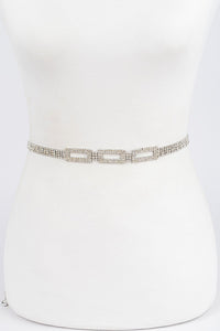 Rhinestone Chain Belt