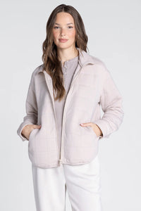 Indiana Quilted Jacket | Dark Oatmeal