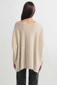 Dolman Poncho Sweater | Tan