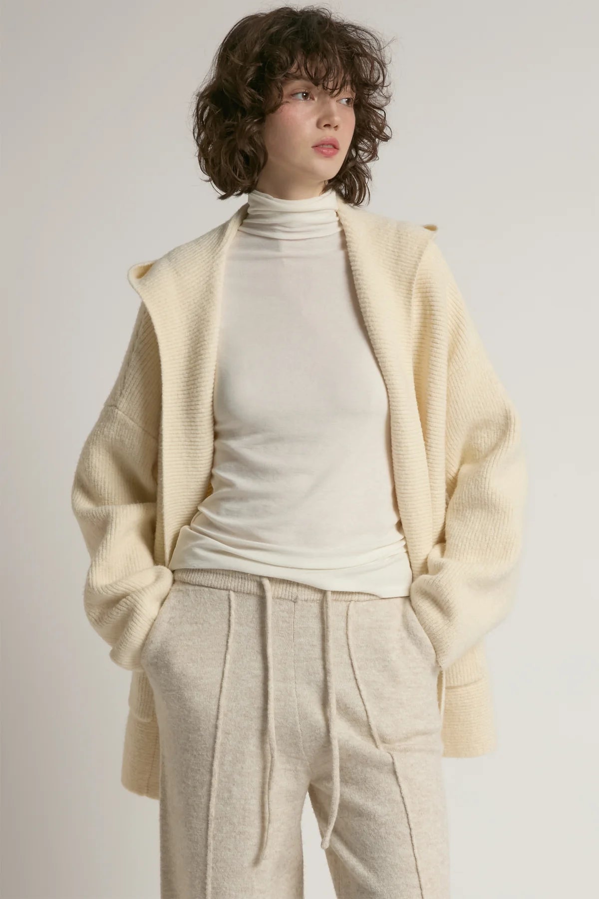 Haven Hoodie Cardigan | Ivory