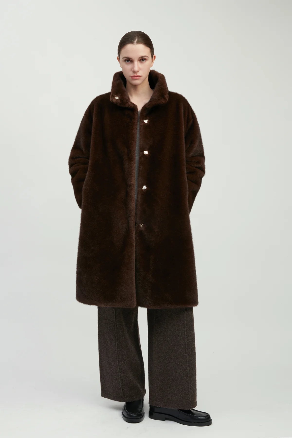 Este Shearling Coat | Espresso