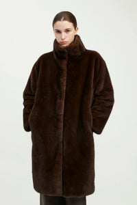 Este Shearling Coat | Espresso