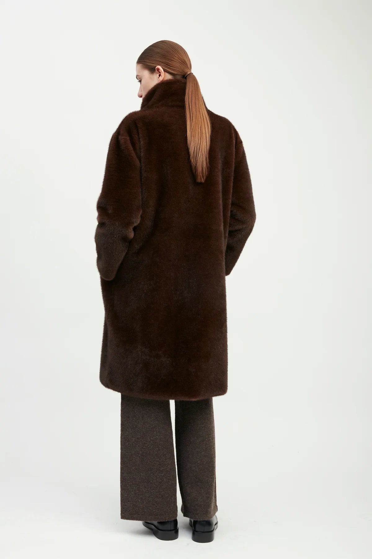 Este Shearling Coat | Espresso