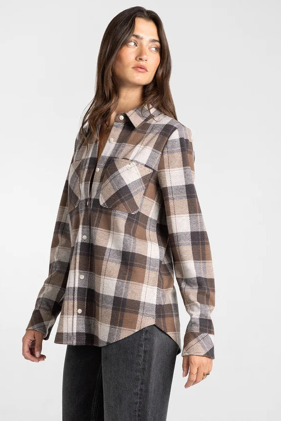 Lewis Plaid Shirt | Cream/Brown