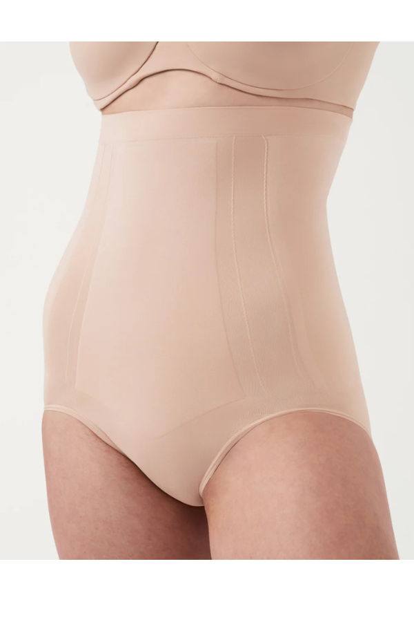 Spanx 1815 Oncore High Waisted Brief | Soft Nude, Very Black