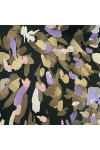 3/4 Sleeve Katie Top | Black/Pink/Lilac Print