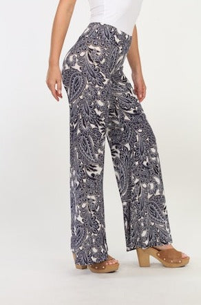 Wide Leg Pant With Waist Band | Wynter