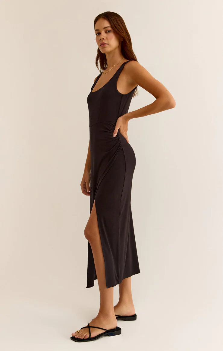 black cocktail dress melbourne Z Supply Melbourne Midi Dress - Day to Night