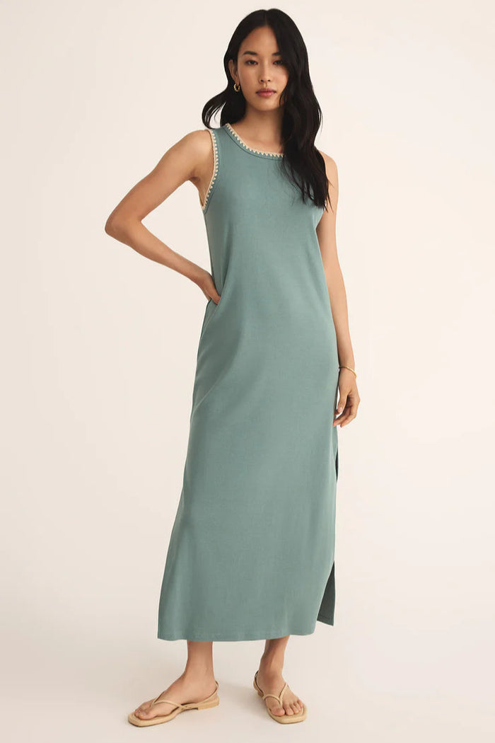 Delamer Midi Dress | Sea Pine