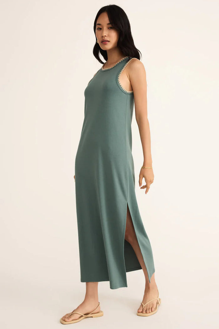Delamer Midi Dress | Sea Pine