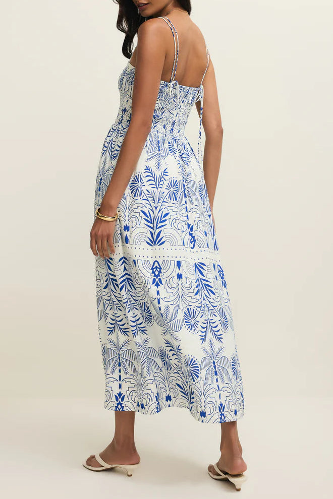 Nadine Palm Maxi Dress | Nautical