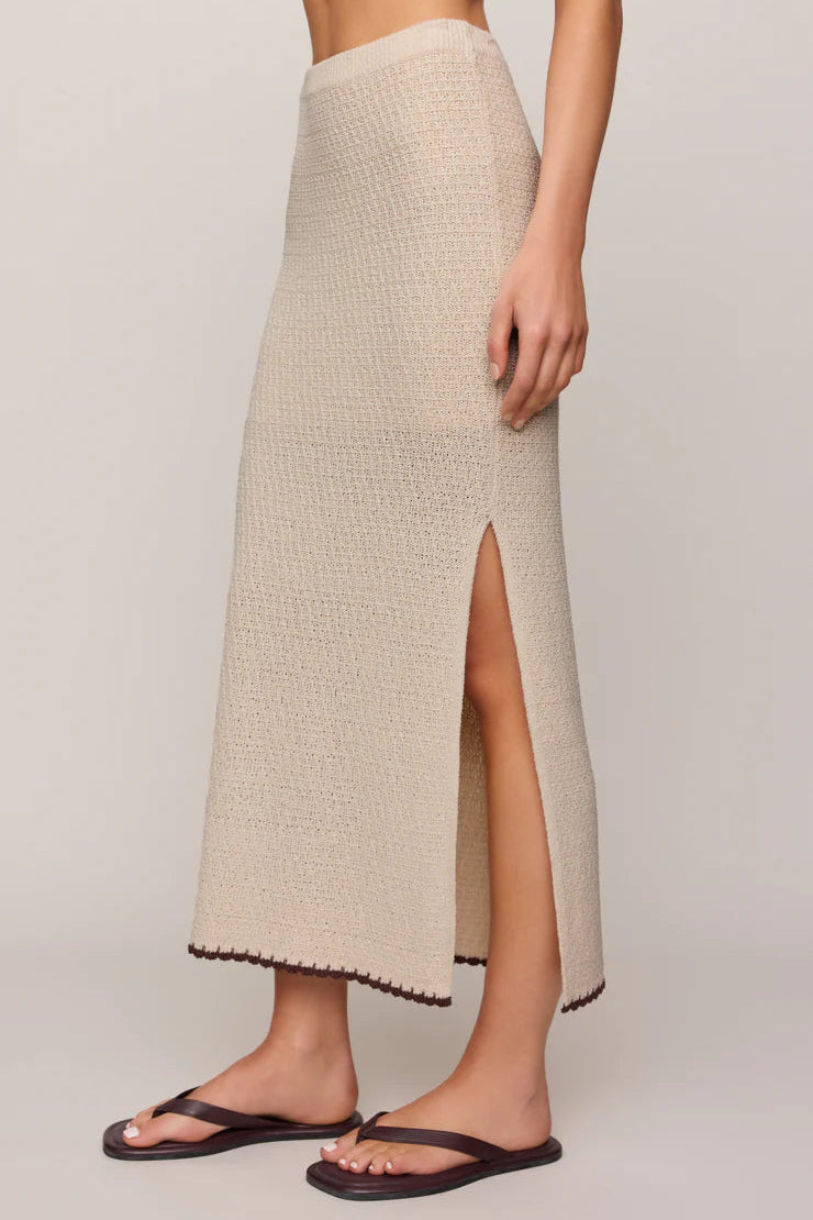 Yessenia Whipstitch Skirt | Linen