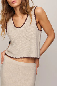 Yessenia Whipstitch Tank | Linen