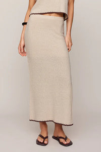 Yessenia Whipstitch Skirt | Linen