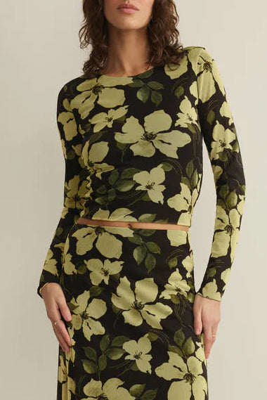 Taysha Ren Floral Mesh Top | Sunnyside