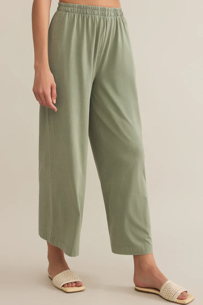 Scout Jersey Flare Pant | Avocado