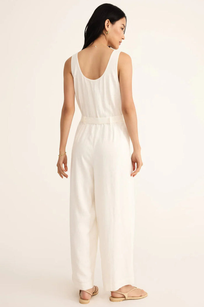 Adler Linen Jumpsuit | White