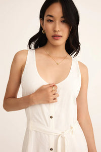 Adler Linen Jumpsuit | White