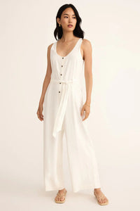 Adler Linen Jumpsuit | White