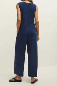 Fiona Jersey Denim Jumpsuit | Indigo