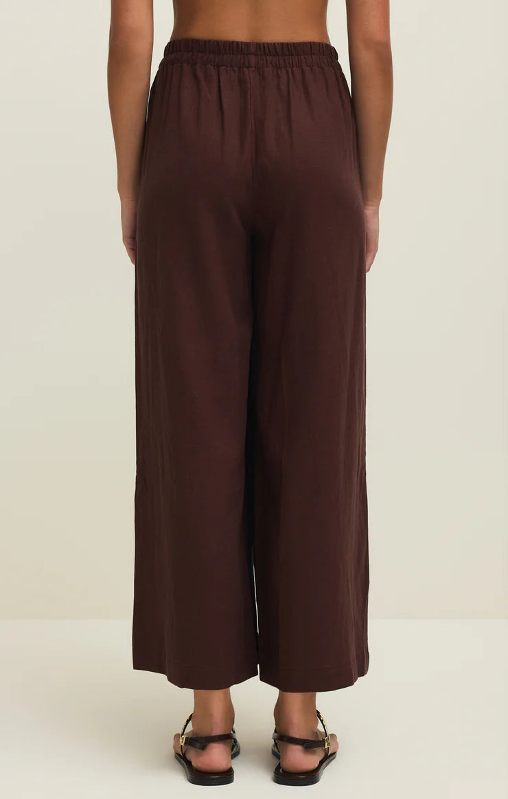 Scout Linen Pant | Chocolate Cherry