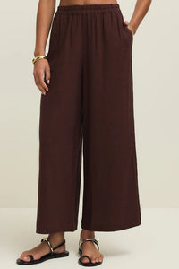Scout Linen Pant | Chocolate Cherry