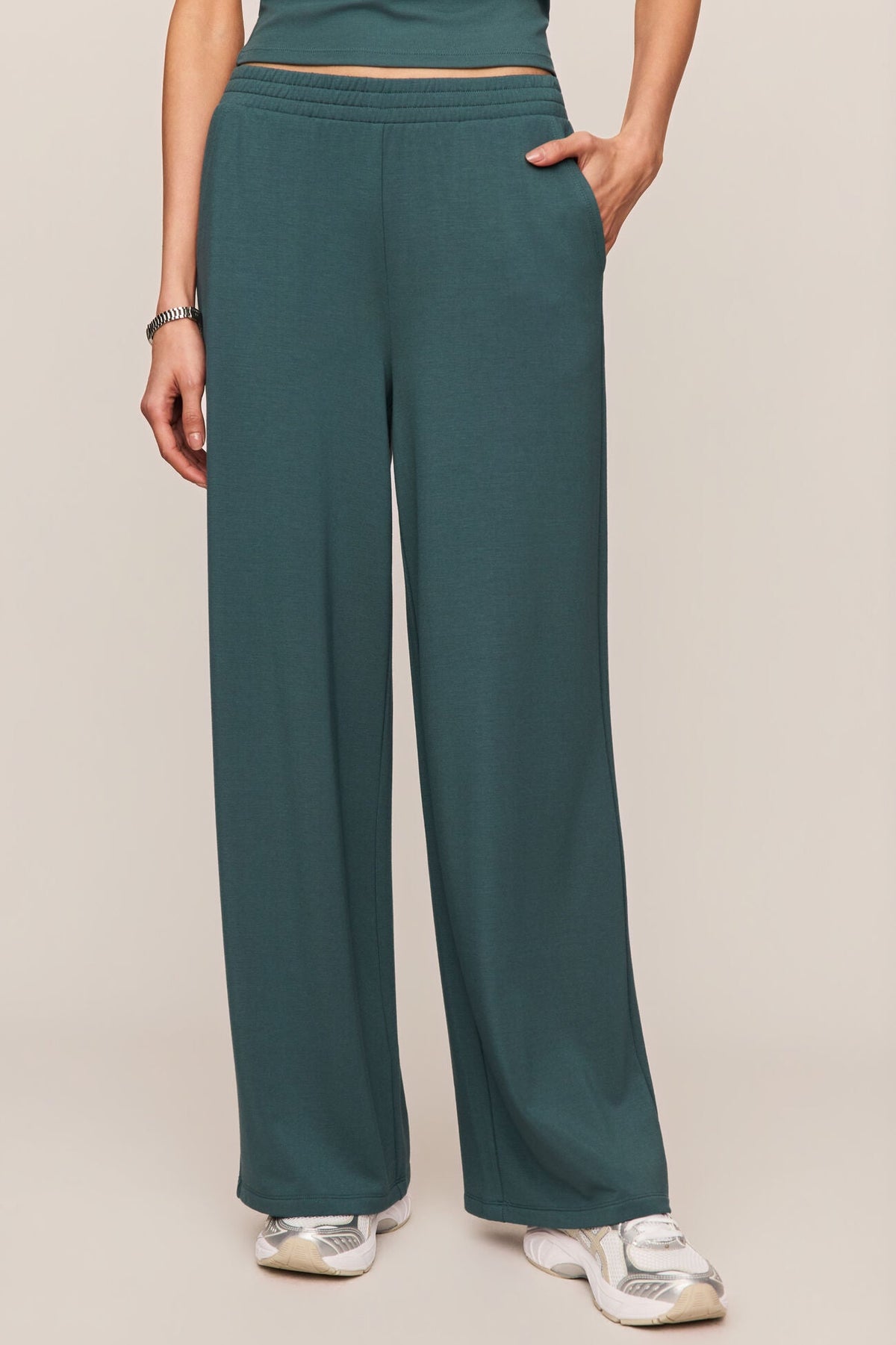 In Transit Modal Pant | Emerlad Cove, Black