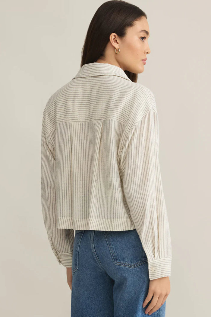 Del Mar Striped Shirt | Natural