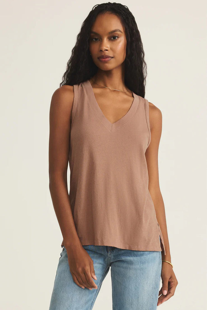 Californian Tank | Iced Coffee, Riviera Blue, White, Black