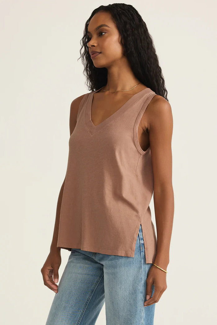 Californian Tank | Iced Coffee, Riviera Blue, White, Black