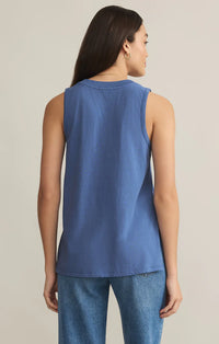 Californian Tank | Iced Coffee, Riviera Blue, White, Black