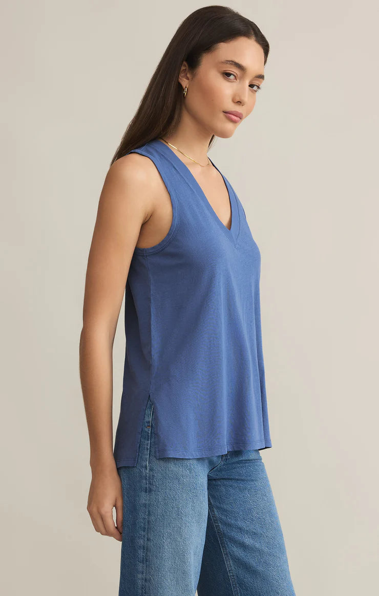 Californian Tank | Iced Coffee, Riviera Blue, White, Black