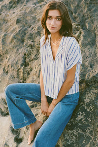 Parallel Linen Button Down | Palace Blue