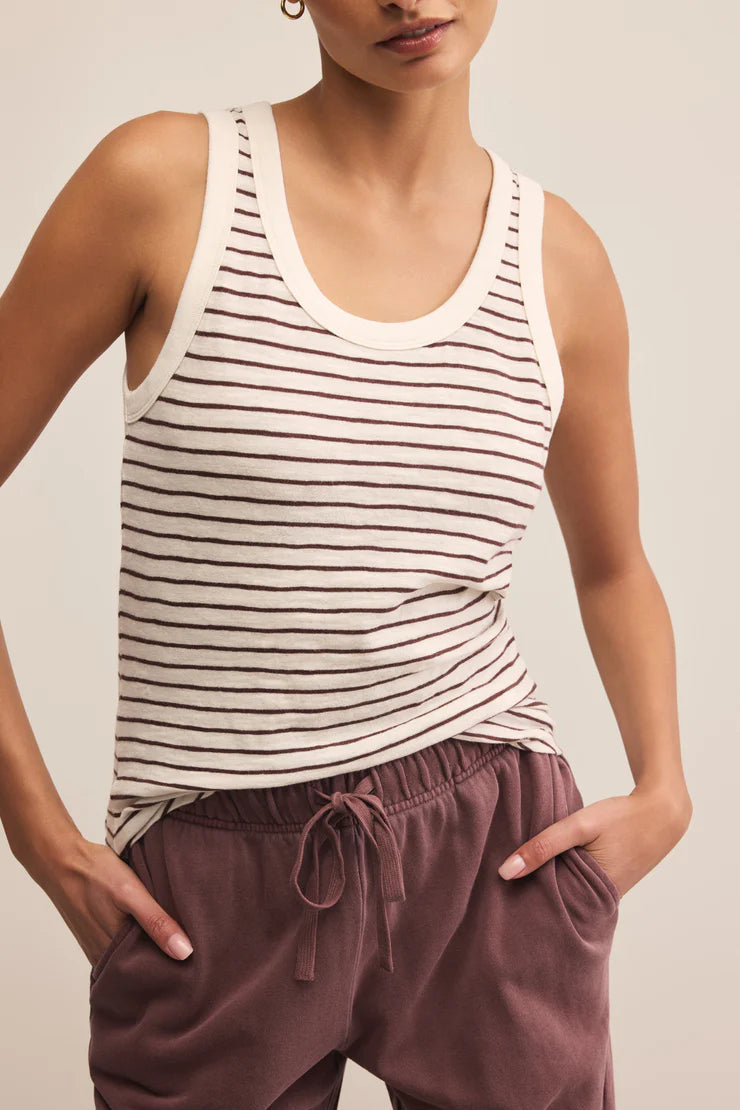 The Perfect Striped Tank | Sandalwood