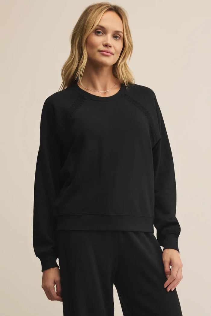 All Around Sweatshirt | Crystal, Black