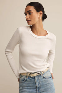 Arlet Mini Thermal Top | Storm Cloud, White