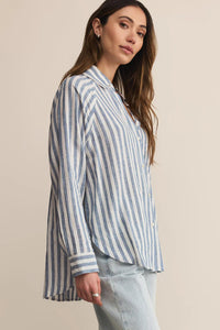 The Perfect Striped Linen Top | Boathouse