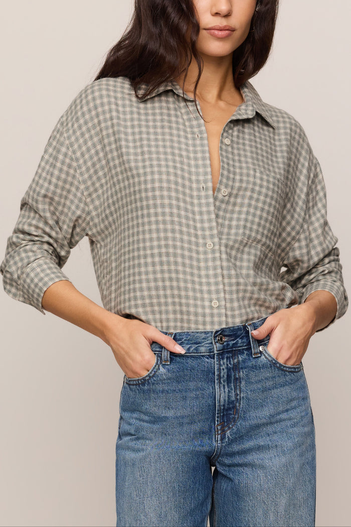 River Plaid Button Up | Emerald Cove, Garland Green
