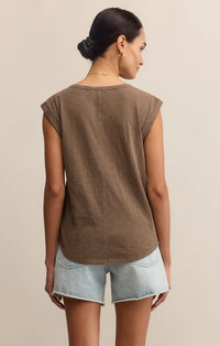 Per Diem Slub Top | Tiki, Black, White