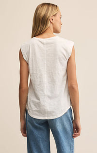 Per Diem Slub Top | Tiki, Black, White
