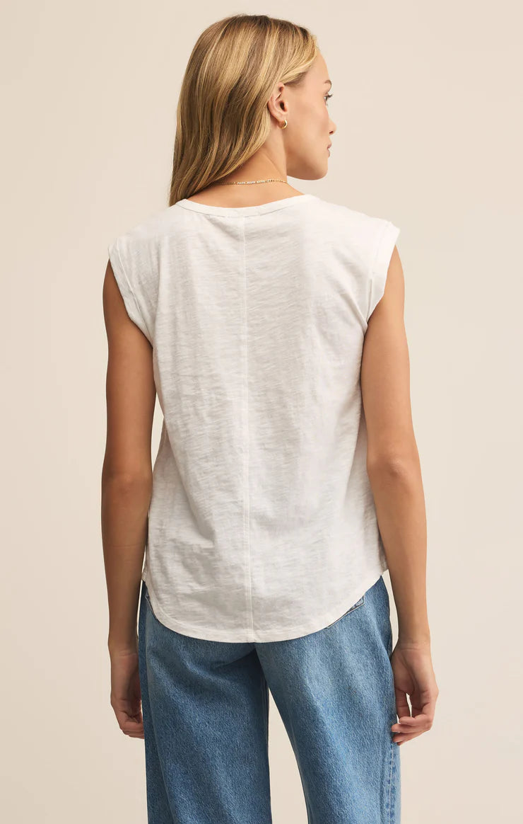 Per Diem Slub Top | Tiki, Black, White