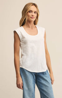 Per Diem Slub Top | Tiki, Black, White