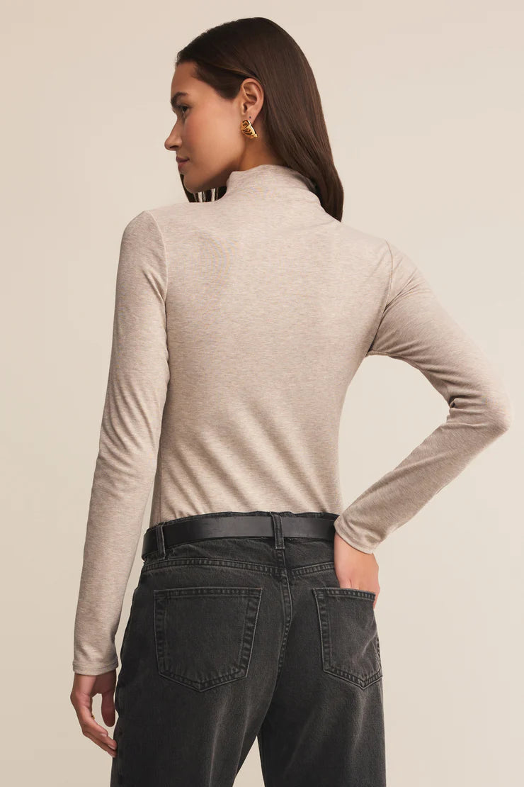 Long-Sleeve Lira Top | Natural Heather