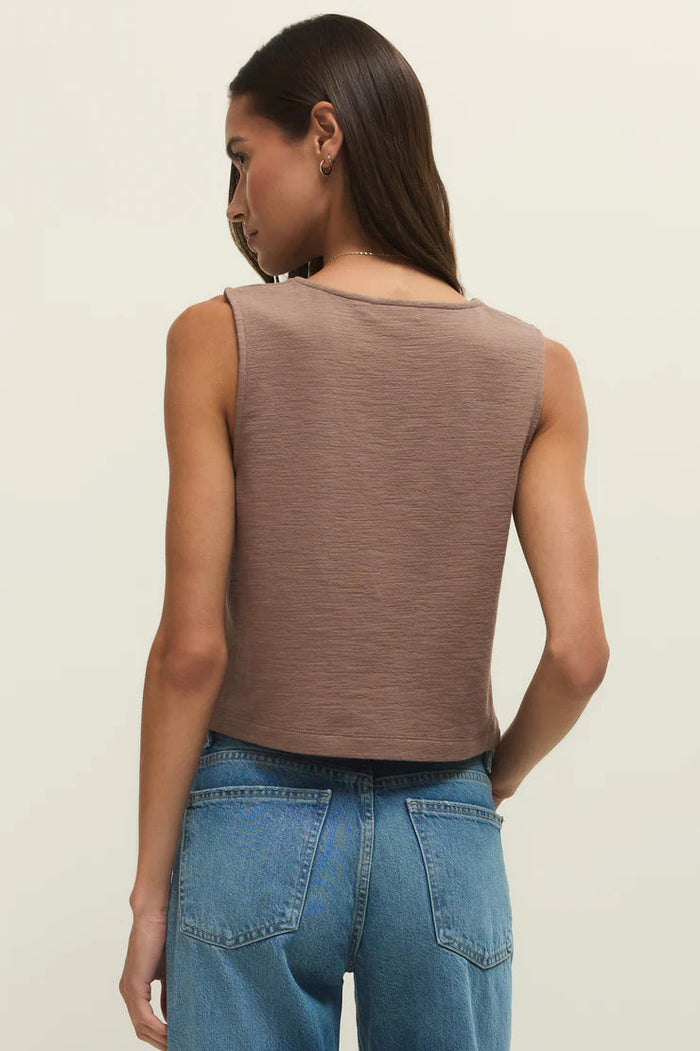 Noelle Texture Tank Top | Milk Shake