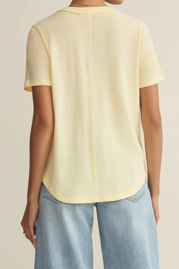 Elara Top | Classic Heather Gray, Pineapple