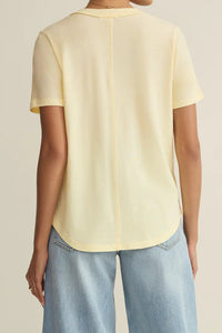 Elara Top | Classic Heather Gray, Pineapple