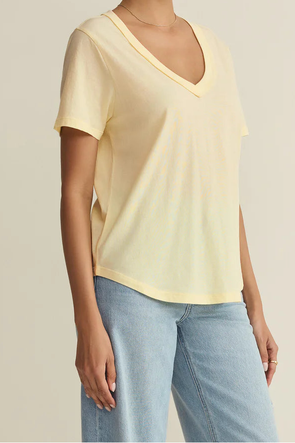 Elara Top | Classic Heather Gray, Pineapple