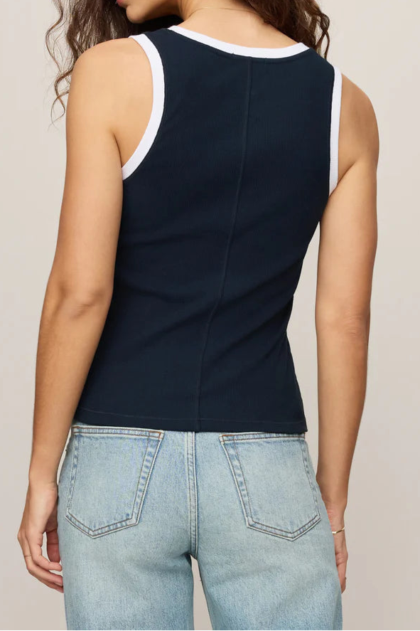 Sirena Colorblocked Rib Tank | Coast, Eclipse, Pineapple